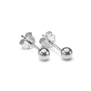 abhooshan 925 sterling silver amp gold plated piercing ball stud earrings for helix cartilage tragus ear lobe multi piercing  with certificate of authenticity