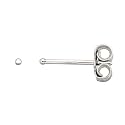 Abhooshan 925 Sterling Silver &amp; Gold Plated Piercing Ball Stud Earrings For Helix Cartilage Tragus Ear Lobe Multi Piercing | With Certificate of Authenticity