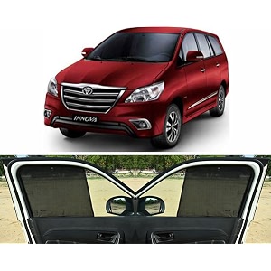 able 3d-fix type car non-magnetic sun shade curtains for toyota innova old set of 6 pcs 2004 to 2014 model
