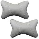 ABLE Classic Cross Neckrest Necksupporters Pillow Grey Suitable for All Cars Set of 2 pcs