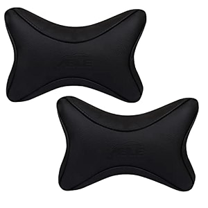 able dolphin neckrest necksupporters pillow black suitable for all cars set of 2 pcs