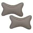 ABLE Dolphin Neckrest Necksupporters Pillow Grey Suitable for All Cars Set of 2 pcs
