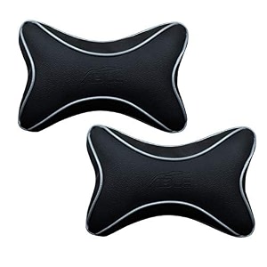 able dolphin neckrest necksupporters pillow silver suitable for all cars set of 2 pcs