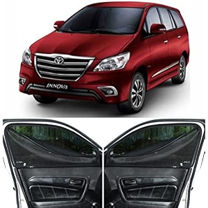 able dotnet car magnetic sun shade curtains with zipper for toyota innova old set of 6 pcs 2004 to 2014 model