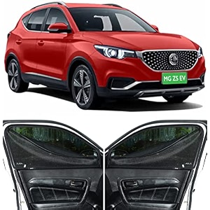 able dotnet car magnetic sun shade curtains 4 door with zipper for mg zs ev set of 4 pcs