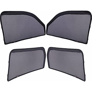 able dotnet car magnetic sun shade curtains 4 door with zipper for skoda octavia new type-ii set of 4 pcs 2013 2013 to 2021 model