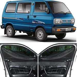 able dotnet car magnetic sun shade curtains 4 door with zipper for maruti omni set of 6 pcs