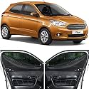 Able Dotnet Car Magnetic Sun Shade Curtains with Zipper for Ford FIGO NEW Set of 4 Pcs (2015 to Till Now Model)