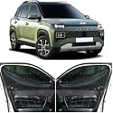 Able Dotnet Car Magnetic Sun Shade Curtains with Zipper for Hyundai EXTER Set of 4 Pcs