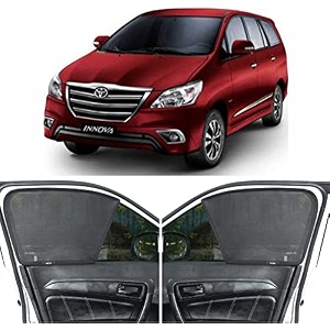 able dotnet half car magnetic sun shade curtains for toyota innova type-i set of 6 pcs 2004 to 2014 model