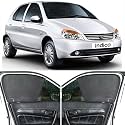 Able Elegant Half Car Magnetic Sun Shade Curtains for TATA Indica Set of 4 Pcs