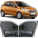 Able Elegant Half Car Magnetic Sun Shade Curtains for Ford FIGO NEW Set of 4 Pcs (2015 to Till Now Model)