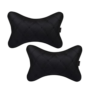 able elite neckrest necksupporters pillow black suitable for all cars set of 2 pcs