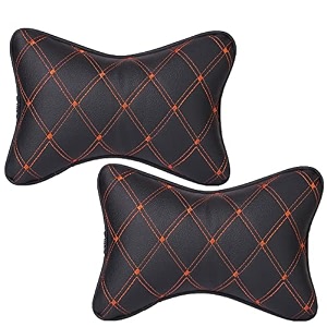 able elite neckrest necksupporters pillow black amp tan suitable for all cars set of 2 pcs