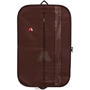able foldable cover coat cover blazer cover uniforms cover and cloths bag 100 virgin brown colour non-woven fabric with accessories pocket medium size 100 x 60 cm pack of 51