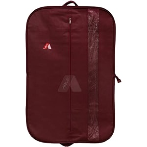 able foldable cover coat cover blazer cover uniforms cover and cloths bag 100 virgin maroon colour non-woven fabric with accessories pocket medium size 100 x 60 cm pack of 102