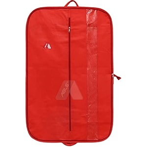 able foldable cover coat cover blazer cover uniforms cover and cloths bag 100 virgin red colour non-woven fabric with accessories pocket medium size 100 x 60 cm pack of 2