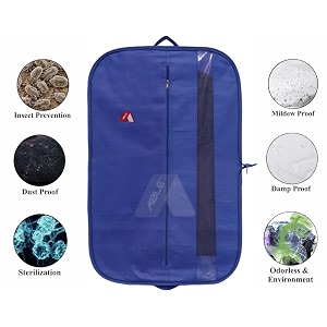 able foldable cover coat cover blazer cover uniforms cover and cloths bag 100 virgin royal blue colour non-woven fabric with accessories pocket medium size 100 x 60 cm pack of 51