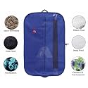 ABLE Foldable Cover, Coat Cover, Blazer Cover, Uniforms Cover, And Cloths Bag, 100% Virgin Royal Blue Colour Non-Woven Fabric With Accessories Pocket (Medium Size 100 X 60 Cm) Pack of 2
