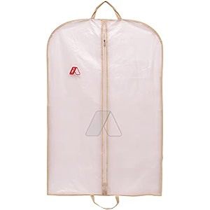 able garment cover sherwani cover bridal garment cover lehenga cover and cloths bags with zipper pvc fabric and off white colour pipeen edge x-large size 140 x 60 cm pack of 71