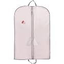 Able Garment Cover, Sherwani Cover, Bridal Garment Cover, Lehenga Cover And Cloths Bags With Zipper PVC Fabric And Grey Colour Pipeen Edge (X-Large Size 140 X 60 Cm) Pack of 2