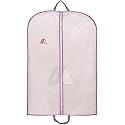 Able Garment Cover, Sherwani Cover, Bridal Garment Cover, Lehenga Cover And Cloths Bags With Zipper PVC Fabric And Purple Colour Pipeen Edge (X-Large Size 140 X 60 Cm) Pack of 1