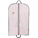 Able Garment Cover, Sherwani Cover, Bridal Garment Cover, Lehenga Cover And Cloths Bags With Zipper PVC Fabric And Black Colour Pipeen Edge (X-Large Size 140 X 60 Cm) Pack of 20+5