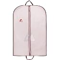 Able Garment Cover, Sherwani Cover, Bridal Garment Cover, Lehenga Cover And Cloths Bags With Zipper PVC Fabric And Maroon Colour Pipeen Edge (X-Large Size 140 X 60 Cm) Pack of 1