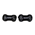 ABLE Premium Make Black Round Car Neck Cushion/Neck Pillow Suitable for All Cars Set of 2 Pcs