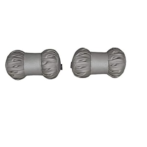 able premium make round car neck cushionneck pillow grey suitable for all cars set of 2 pcs