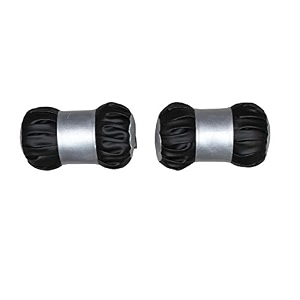 able premium make round car neck cushionneck pillow black amp silver suitable for all cars set of 2 pcs