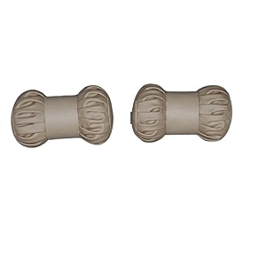 able premium make round car neck cushionneck pillow beige suitable for all cars set of 2 pcs