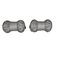 ABLE Premium Make Round Car Neck Cushion/Neck Pillow Grey Suitable for All Cars Set of 2 Pcs