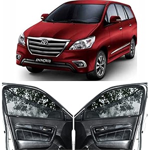 able sporty car magnetic sun shade curtains with zipper for toyota innova old set of 6 2004 to 2014 model