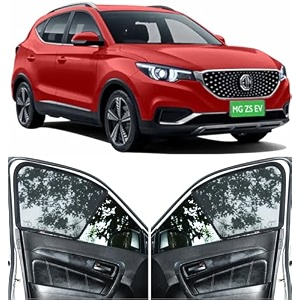 able sporty half car magnetic sun shade curtains for mg zs ev set of 4 pcs