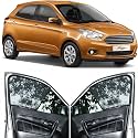 Able Sporty Half Car Magnetic Sun Shade Curtains for Ford FIGO NEW Set of 4 (2015 to 2020 Model)