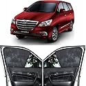 Able Zed Black Half Car Magnetic Sun Shade Curtains for Toyota INNOVA Old Set of 6 Pcs (2004 to 2014 Model)