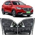 Able Zed Black Half Car Magnetic Sun Shade Curtains for MG ZS EV Set of 4 Pcs