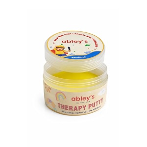 abley39s therapy putty for kids  usage occupational therapy rehabilitation fine motor skills stress relief yellow  50 gms