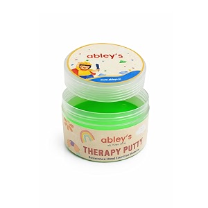 abley39s therapy putty for kids  usage occupational therapy rehabilitation fine motor skills stress relief green  50 gm