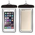 Waterproof Phone Pouch, rain Mobile Cover, Universal Waterproof Phone Case, Underwater Dry Bag for Mobile, Cash, documents, Water Proof Bag for Beach Boating Swimming Water Park (White)