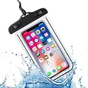 Waterproof Phone Pouch, rain Mobile Cover, Universal Waterproof Phone Case, Underwater Dry Bag for Mobile, Cash, documents, Water Proof Bag for Beach Boating Swimming Water Park (Black)