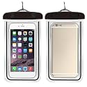 Waterproof Phone Pouch, rain Mobile Cover, Universal Waterproof Phone Case, Underwater Dry Bag for Mobile, Cash, documents, Water Proof Bag for Beach Boating Swimming Water Park (2 Black)