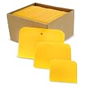 ABN Plastic Body Filler Spreader Kit 24 Pack 4in 5in 6in Flexible Putty Applicators for Auto Body & Repair Work