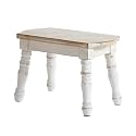 Wooden Stool, Rustic Farmhouse Step Stool for Adults, Small Solid Wood Plant Stool, Foot Stools for Bathroom, Kitchen, Bedroom, Plant Stand