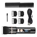 ABOOFAN Professional LCD Display Electric Hair Trimmer Adjustable Clip