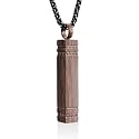 abooxiu Urn Necklace for Ashes Memorial Cremation Jewelry for Ashes Stainless Steel Ashes Jewelry Cube Ashes Necklace Bar Urn Pendant for Women Men