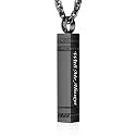 abooxiu Urn Necklace for Ashes Memorial Cremation Jewelry for Ashes Stainless Steel Ashes Jewelry Cube Ashes Necklace Bar Urn Pendant for Women Men