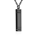 abooxiu Urn Necklace for Ashes Memorial Cremation Jewelry for Ashes Stainless Steel Ashes Jewelry Cube Ashes Necklace Bar Urn Pendant for Women Men
