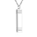 abooxiu Urn Necklace for Ashes Memorial Cremation Jewelry for Ashes Stainless Steel Ashes Jewelry Cube Ashes Necklace Bar Urn Pendant for Women Men